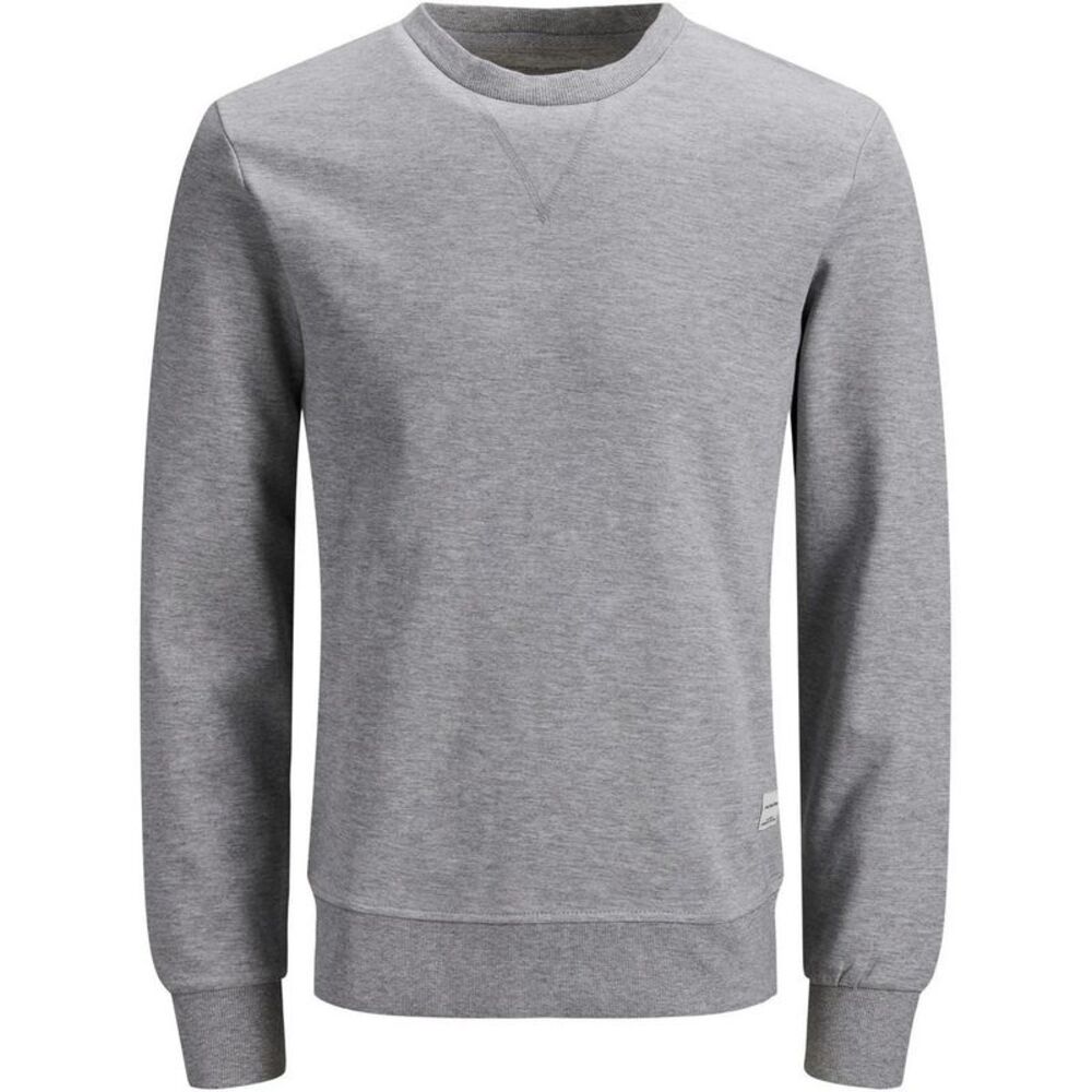 Jack And Jones Mens Basic Sweatshirt / Light Grey